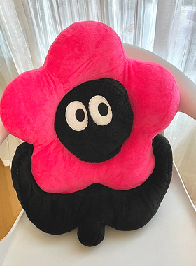 ins可爱小花朵可拆卸沙发靠垫靠枕毛绒圣诞松树抱枕礼物可爱软萌