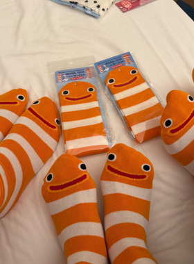 日本冲绳水族馆花鳗袜品周边长筒袜国版日用家居袜子旅游纪念礼物