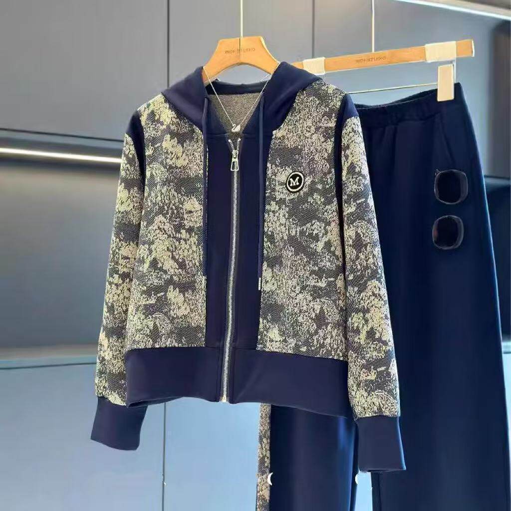 春秋运动服两件套套装洋气2026外套春装新款中老年妈妈休闲