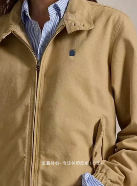 RL小马纯原女士纯棉夹克外套老干部风老钱风春秋百搭上衣