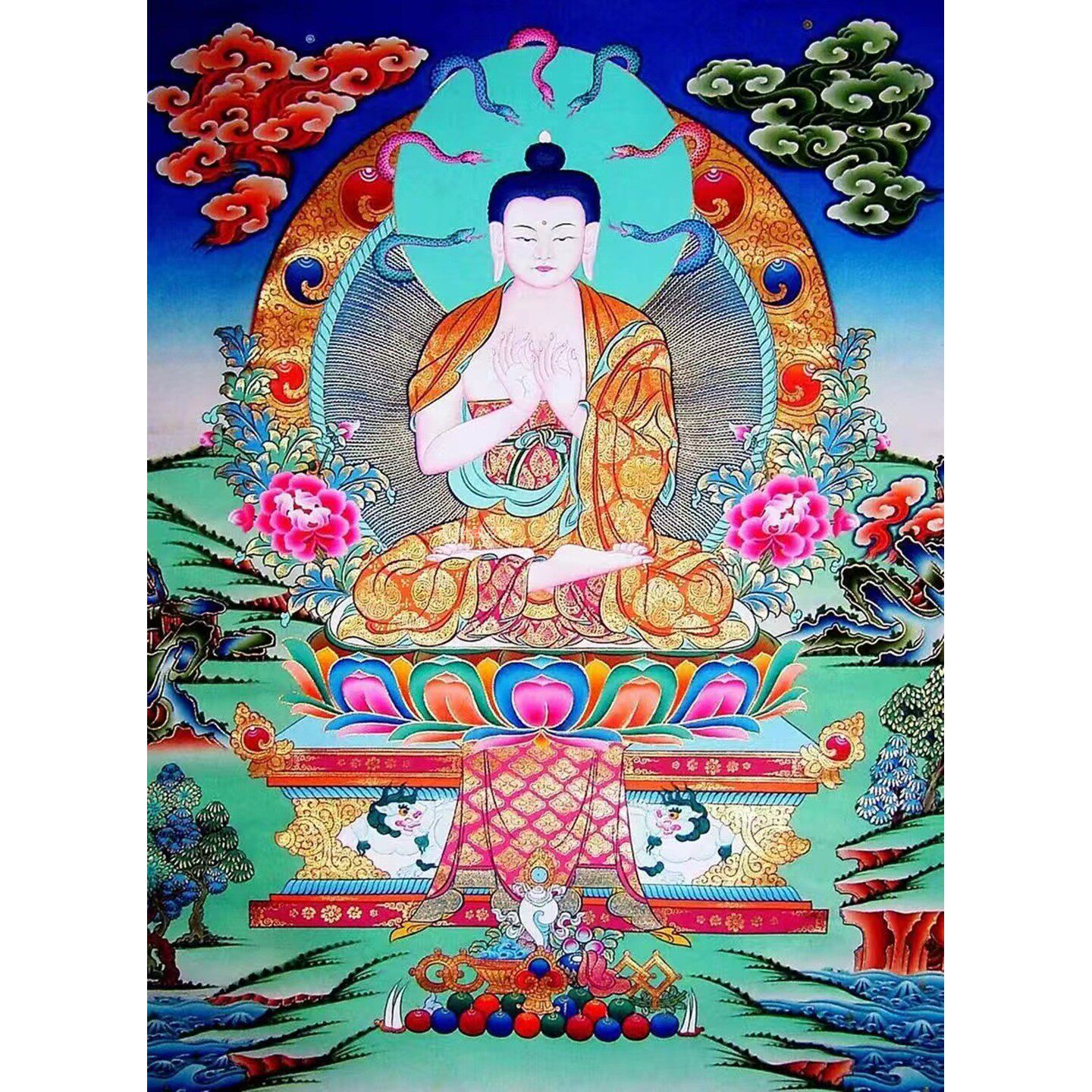 新款DIY方钻满钻钻石画钻石绣手工贴钻点钻十字绣带钻唐卡佛祖