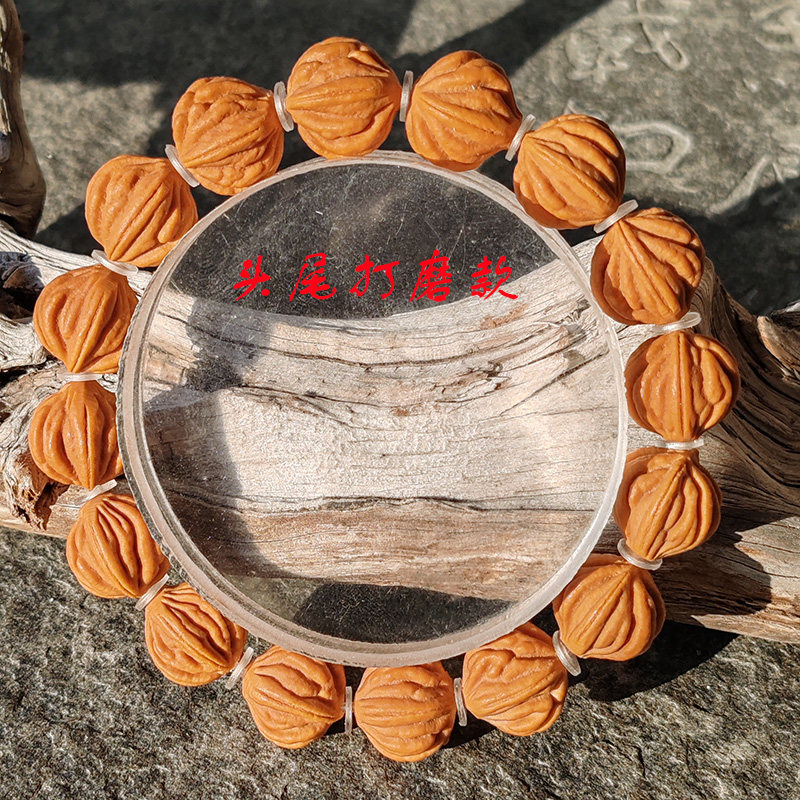 三易缘秦岭龙纹桃核火焰纹佛手八道筋桃胡手串男女同款包邮盘文玩