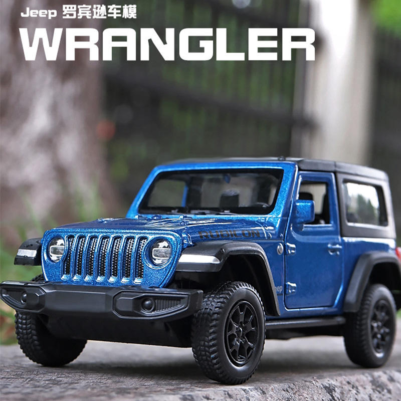 1:36JEEP牧马人罗宾逊合金车模型仿真吉普车摆件儿童玩具汽车