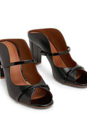 跨境金属头时装凉鞋 细跟宴会女鞋高跟鞋sandals women 45 46仿皮