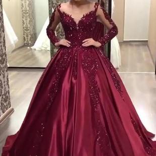 新款 独立站蕾丝大摆性感长裙拖尾宴会晚礼服婚纱 2020欧美外贸女装