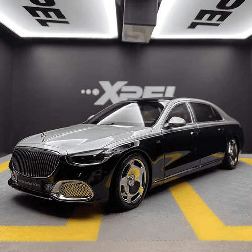 新款新豪迪1:24奔驰迈巴赫S680声光车儿童玩具摆件仿真合金车模型