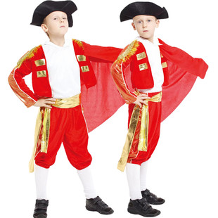 舞蹈 斗牛士演出服 西班牙斗牛士 亲子成人儿童 万圣节cosplay服装