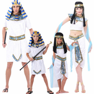 公主王子服装 万圣节 艳后 成人儿童埃及男武士 cosplay埃及武士