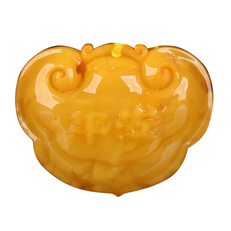欧采妮天然蜜蜡平安扣吊坠