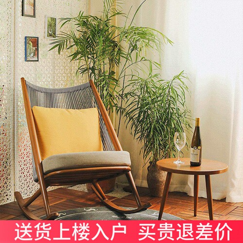 阳台休闲新中式摇摇椅