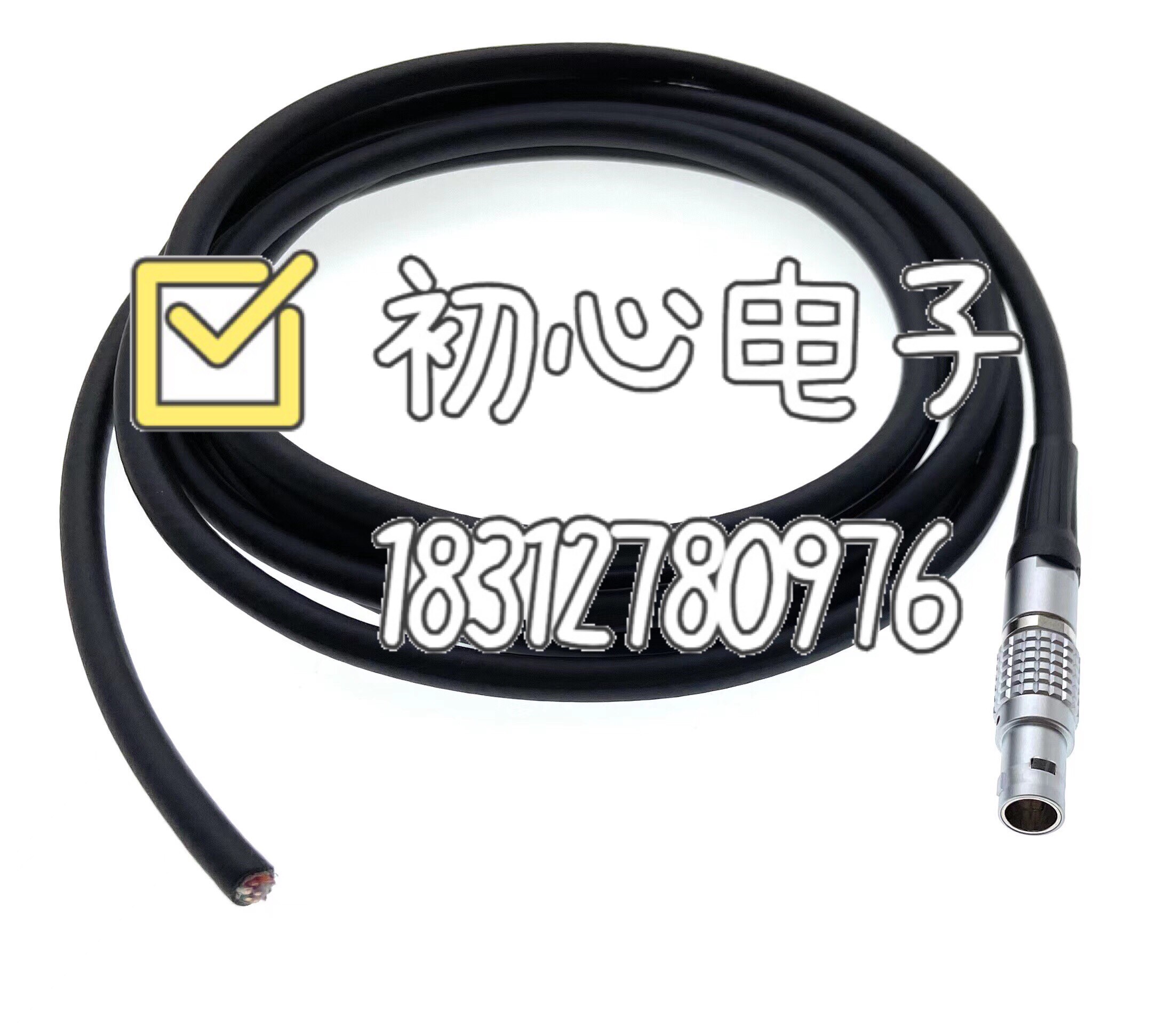 LEIMO.FGG.0B9芯航插线 雷默推拉自锁单边连接线专业线束加工定制