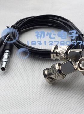 兼容LEIMO/BNC-JW连接线 00B1P转Q9弯公镀银超声波探伤仪测试线