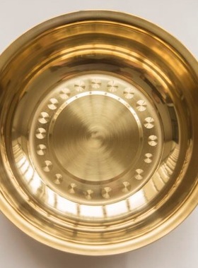 喜庆结婚金盆黄色光面盆聚宝盆面盆金盆洗脸盆不锈钢江湖金盆洗手