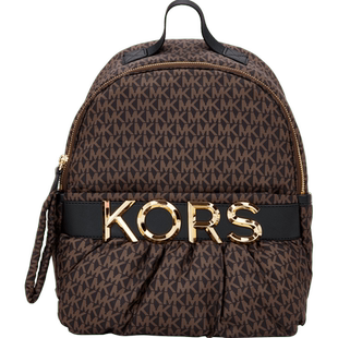 MICHAEL KORS 迈克·科尔斯 MK 女士LEONIE系列深棕色老花双肩包