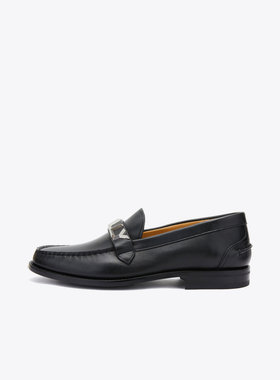 BALLY 巴利 男士字母logo黑色休闲鞋乐福鞋 OLOY