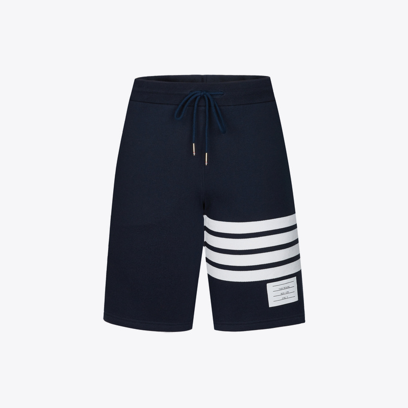 THOM BROWNE 汤姆布朗男士条纹棉质休闲短裤 MJQ012H00535