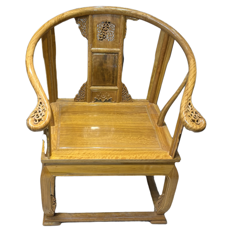 金丝楠皇宫椅三件套小叶桢楠根满纹理太师椅实木圈椅仿古家具新款