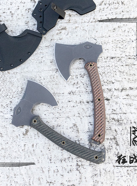 百浓营地斧劈柴野营斧狂战士斧头一体柄斧子7个厚单手斧14C28N