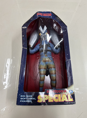 绝版正版，巴尔坦星人，30厘米立式大胶，奥特曼，盒子有损