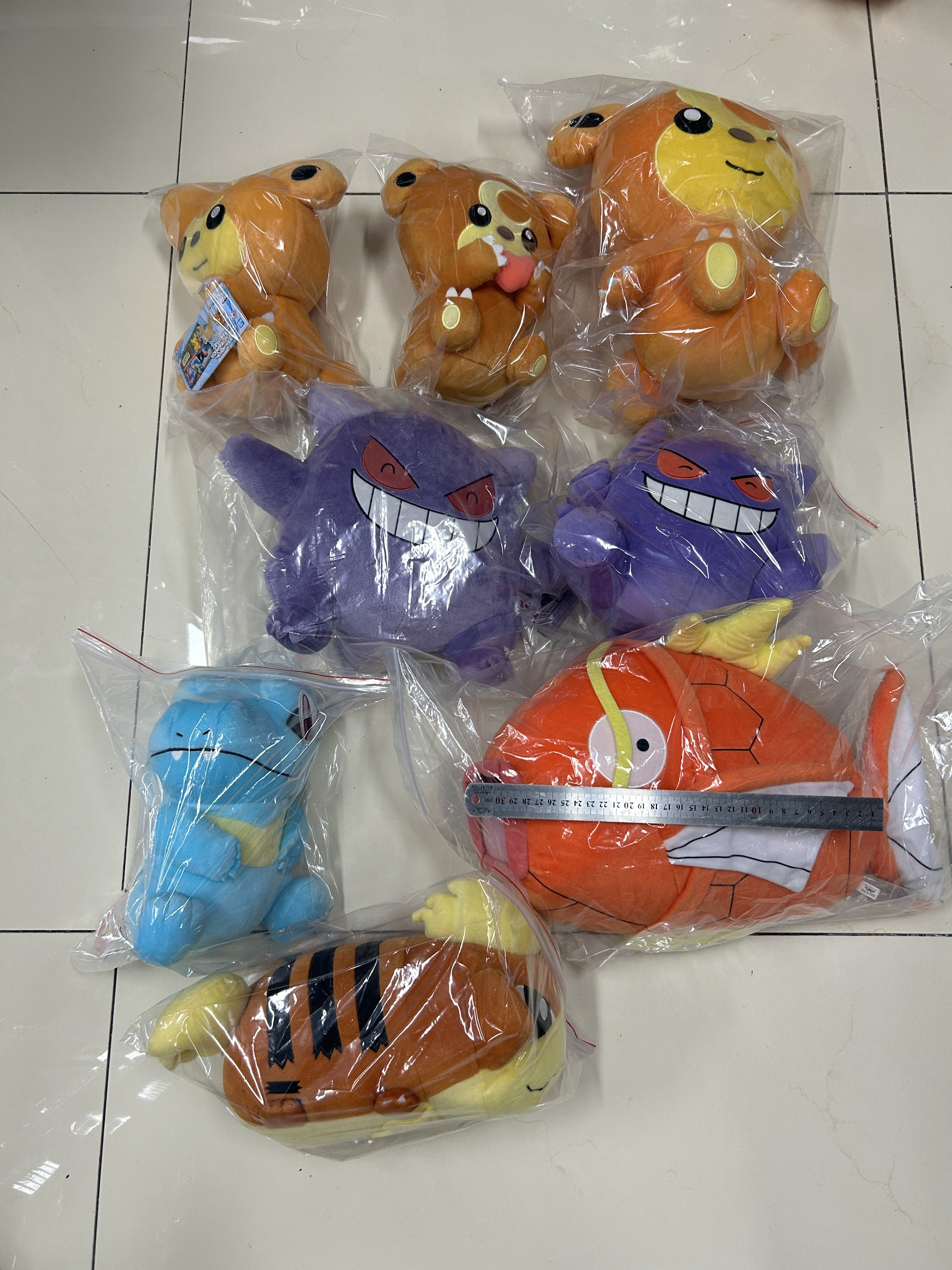 日版正版，宝可梦皮卡丘神奇宝贝大比例毛绒睡抱枕人玩偶系列之二