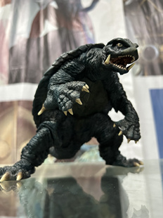 正版xplus，加美拉，三部曲剧场版大怪兽，奥特曼怪兽软胶硬胶