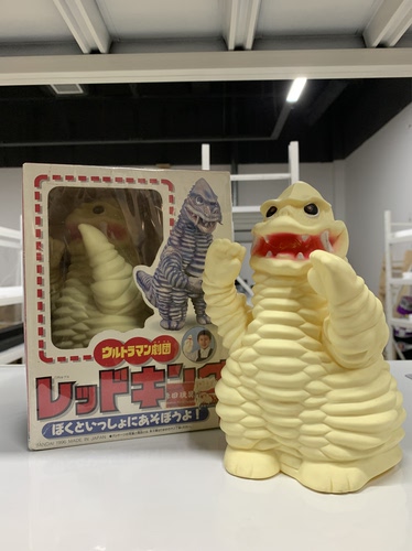 日版正版，初代奥特曼雷德王，怪兽剧场腹语皮套手偶玩偶，稀有品