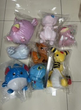 日版正版，宝可梦皮卡丘神奇宝贝大比例毛绒睡抱枕人玩偶系列之一