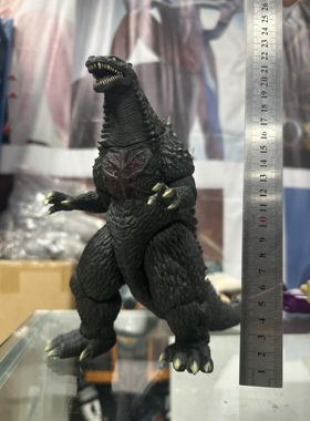 日版正版，超巨大平成战龙哥斯拉，软胶硬胶材质，脚底钢印，绝版