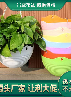 悬挂式吊兰垂吊种绿萝专用塑料盆