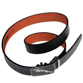 加长皮带男油边真牛皮卡槽自动扣无夹层耐用偏硬粗糙卡扣工作腰带