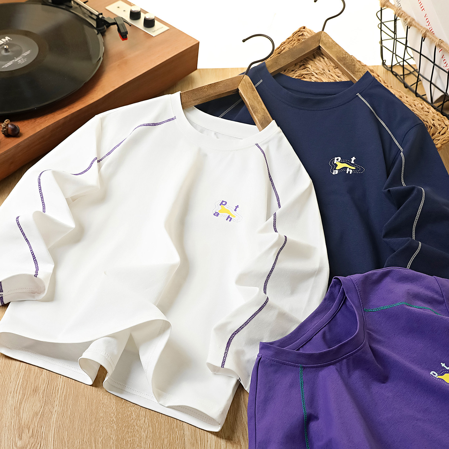 男童速干长袖T恤春秋2026新款儿童运动休闲打底衫中大童百搭上衣