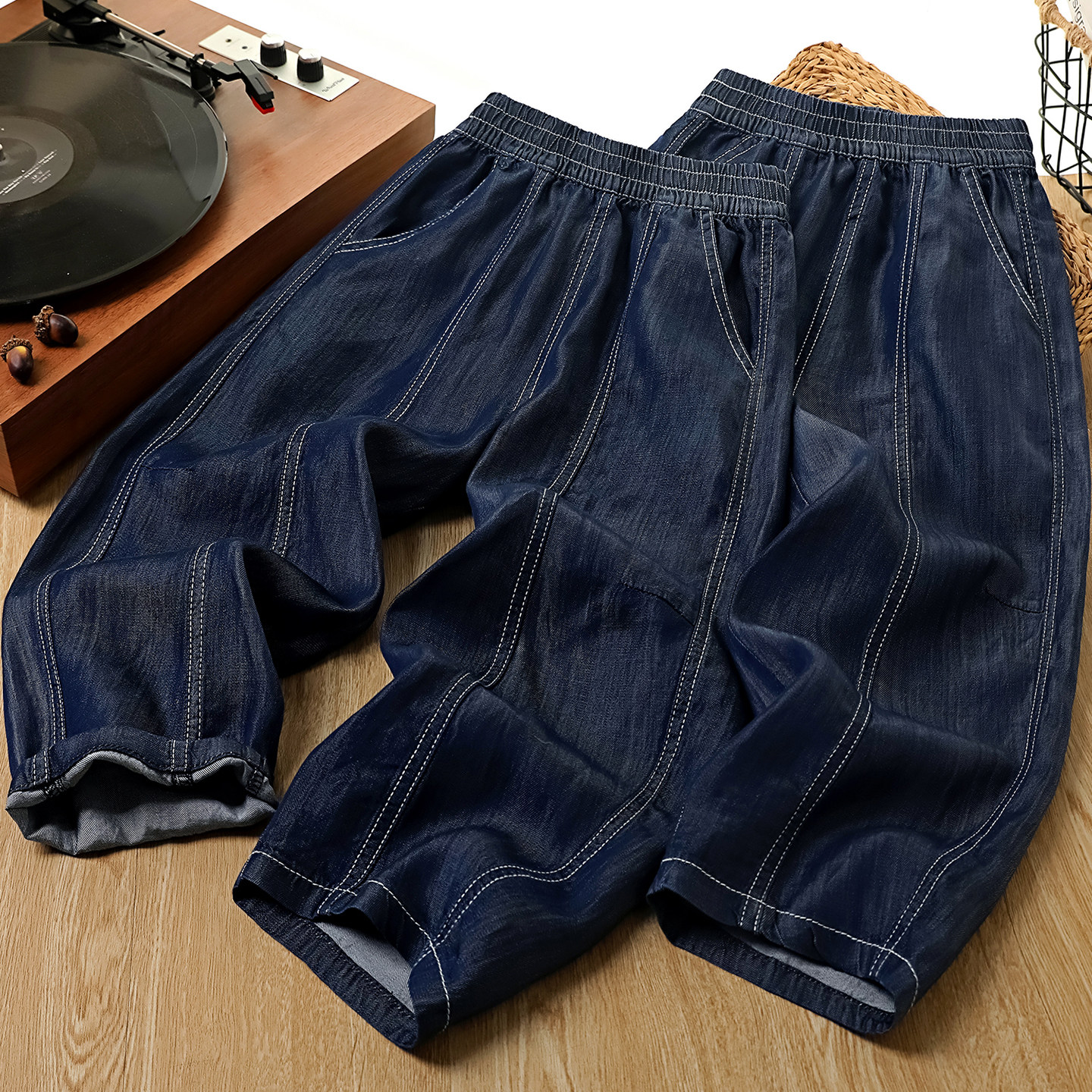 男童天丝牛仔裤夏季2026新款儿童薄款休闲裤子中大童凉感防蚊裤潮