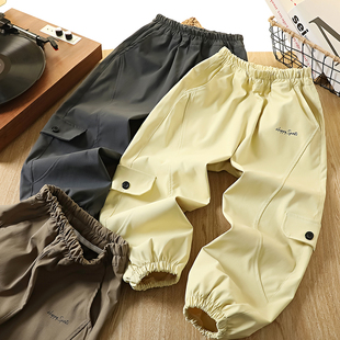 男童春秋裤子2026新款儿童时髦运动裤中大童休闲百搭长裤痞帅风潮