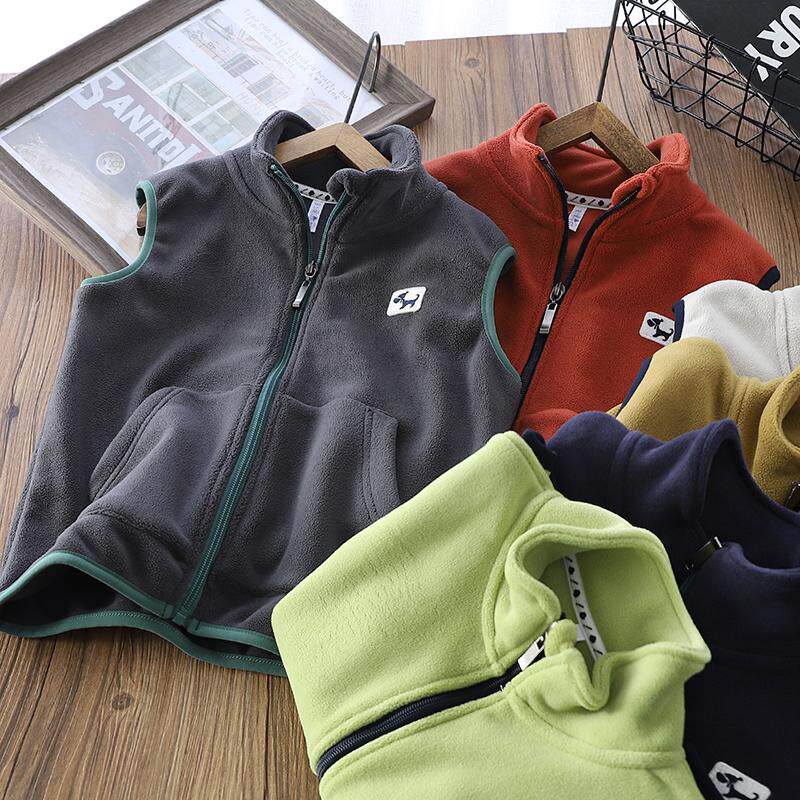 【清仓】男童摇粒绒马甲秋冬新款儿童保暖背心外穿中大童加厚上衣