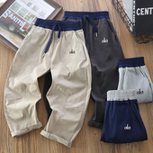 子夏季 百搭帅气运动裤 2026新款 中大童薄款 儿童直筒透气长裤 男童裤