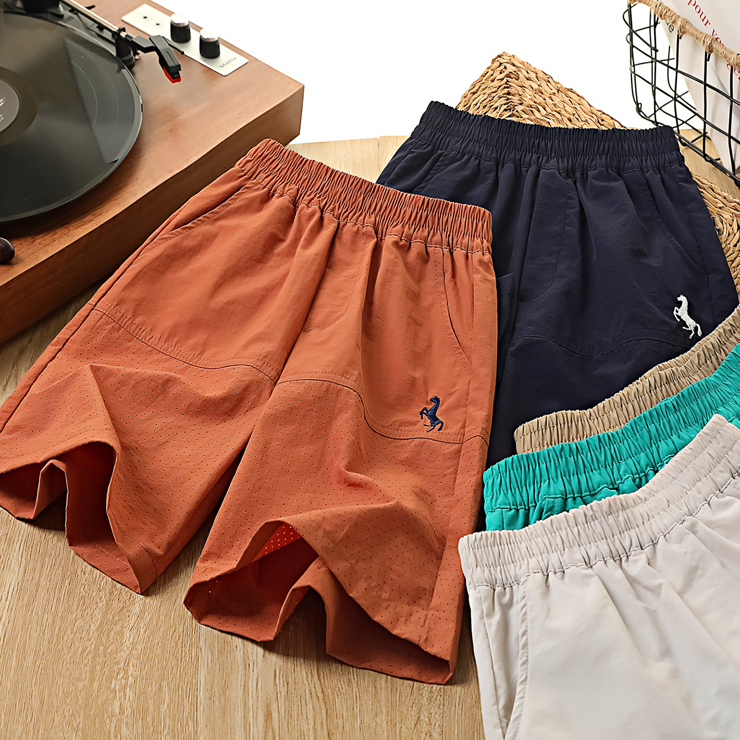 男童速干短裤夏季2026新款儿童薄款透气五分裤中大童运动工装中裤