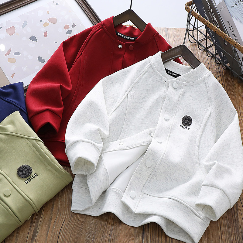 【清仓】男童春秋外套2024新款儿童洋气立领棒球服中大童男孩上衣