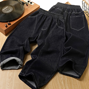 男童裤子春秋2026新款儿童原色帅气牛仔裤中大童时髦百搭男孩长裤