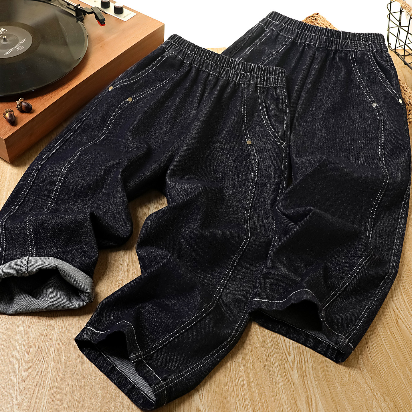 男童牛仔裤春秋2026新款儿童痞帅风休闲裤子中大童百搭直筒长裤潮