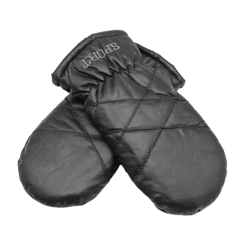 pu手套冬季保暖连指情侣户外加绒加厚运动防风防寒手闷男休闲学