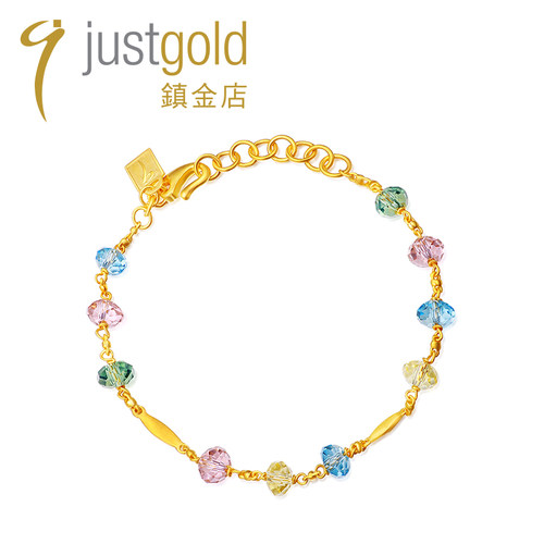 justgold足金手链女款时尚