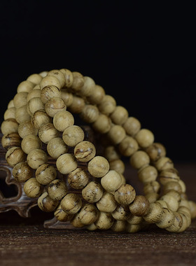 【霸气虎纹】正区虎纹达拉干7.52克多圈6mm油脂丰满沉香手串