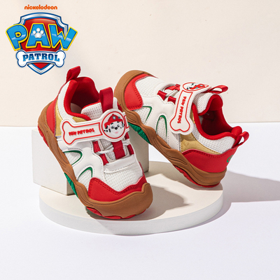 汪汪队儿童运动板鞋2026年春秋季新款卡通拼色防滑软底男童户外鞋