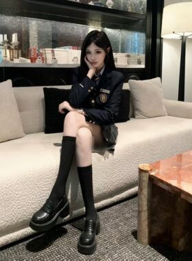 版校服西装外套短裙设计感两件套