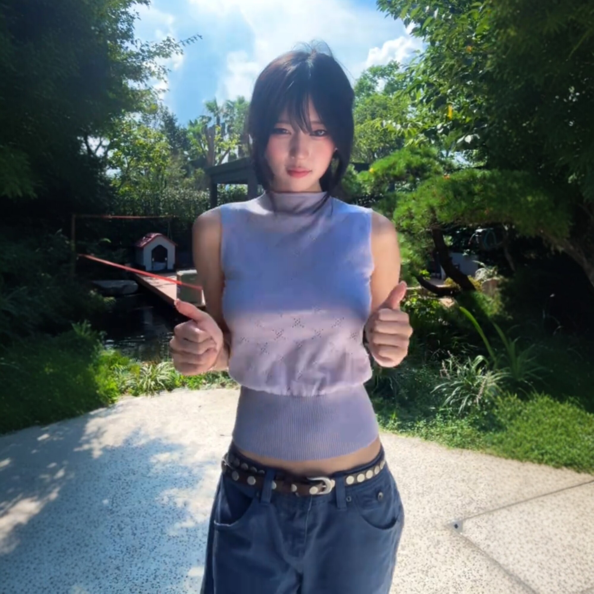 夏季韩系显瘦高领针织背心女