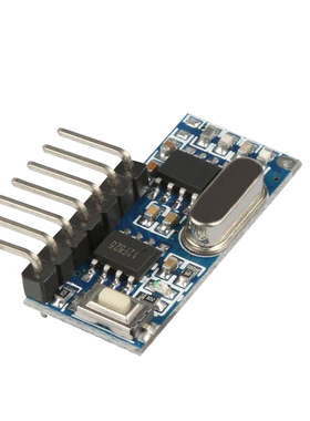 433MHz超外差无线解码接收模块4路高电平输出1527解码 RX480E-4CH