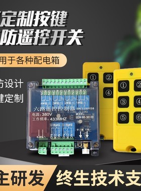 LGW-W4RX三防工业遥控器筛沙机配电箱控制器定制远程无线遥控开关