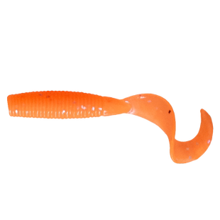 东鼎路亚软饵经典小卷尾蛆0.9寸1.5寸软虫饵翘嘴鲈鱼黑鱼鳜鱼假饵