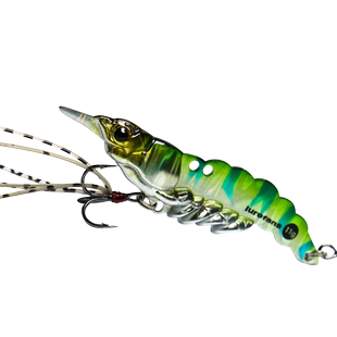 大河奔流新款路亚饵青虾vib金属仿真虾翘嘴鲈鱼鳜鱼野钓远投钓饵