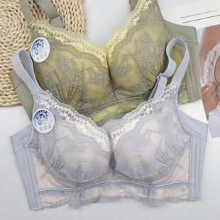 佳妮拉丝文胸6573无钢圈中厚小胸聚拢防下垂无痕内衣性感蕾丝胸罩